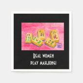 Real Women Play Mahjong Servet (Voorkant)