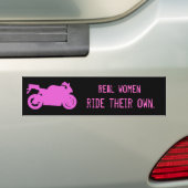 Real Women Ride Bumpersticker (Op auto)