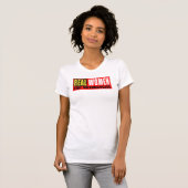 Real women ride motorfietsen t-shirt (Voorkant volledig)