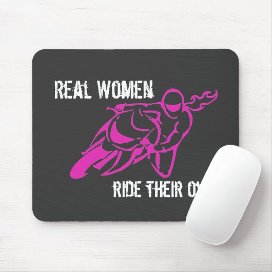 Real Women Ride mousepad Muismat (Met muis)