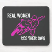 Real Women Ride mousepad Muismat (Voorkant)
