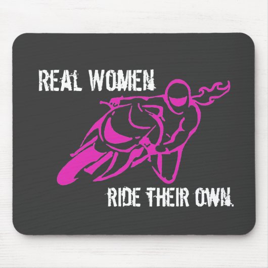 Real Women Ride mousepad Muismat (Voorkant)