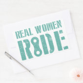 Real Women Ride Rechthoekige Sticker (Envelop)