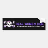 Real Women Ride Sticker (Voorkant)
