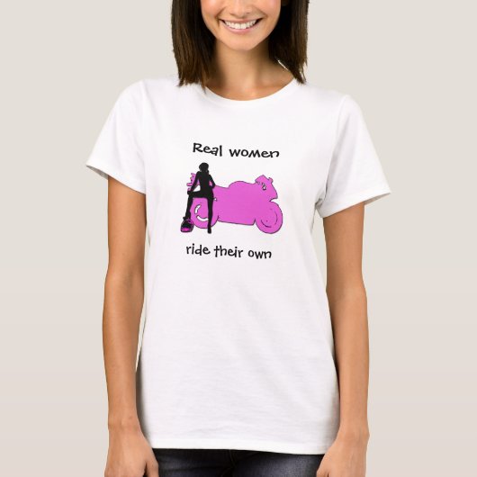 Real Women Ride Tee T-shirt (Voorkant)