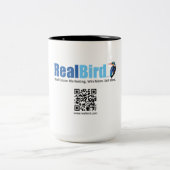 RealBird Merch - Tweekleurige Koffiemok (Center)