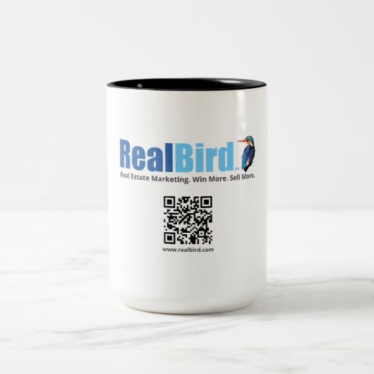 RealBird Merch - Tweekleurige Koffiemok (Center)