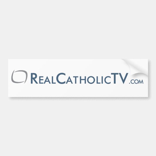 RealCatholicTV.com Bumpersticker (Voorkant)
