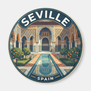 Reales Alcázar van Sevilla Spanje Magneet