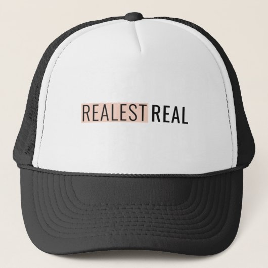 Realest Real Blog Merchandise Gedrukt Logo Pet (Voorkant)