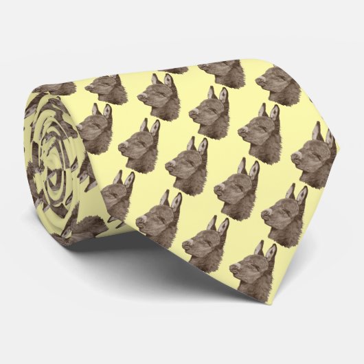 realiberaal portret van schattige ezel stropdas (Opgerold)