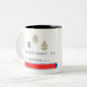 Realisatie in uitvoering - Goat Locker Tweekleurige Koffiemok (Voorkant links)