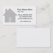 realisator visitekaartje eenvoudig modern thuis (Voorkant / Achterkant)