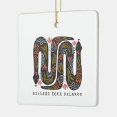 Realiseer je balans in de Floral Keramisch Ornament (Links)