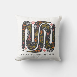 Realiseer je balans in de Floral Kussen