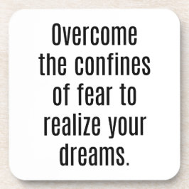 Realiseer je dromen, hard plastic Onderzetter