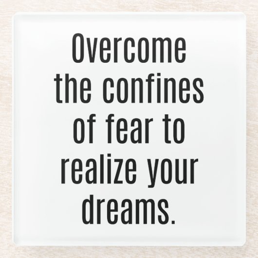 Realiseer je droomglas Onderzetter (Voorkant)