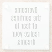 Realiseer je droomglas Onderzetter (Achterkant)