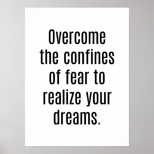 Realiseer je droomPoster Poster (Voorkant)