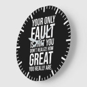 Realiseer je hoe geweldig je bent - gym, drukte, s grote klok (Hoek)