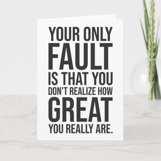 Realiseer je hoe geweldig je bent - gym, drukte, s kaart (Voorkant)