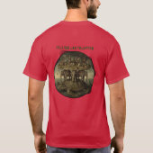 Realism and Tradition Ironic Art: Surreal Medieval T-shirt (Achterkant)