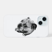 Realisme Hond Hoes iPhone 15 Case (Achterkant horizontaal)