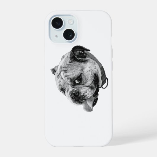 Realisme Hond Hoes iPhone 15 Case (Achterkant)