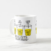 Realist Cup Funny Mug Koffiemok (Voorkant links)