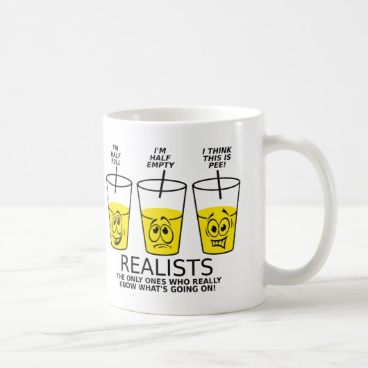 Realist Cup Grappige Mok (Rechts)