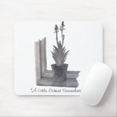 realist nog levenstekening aloe vera pot plant muismat (Met muis)