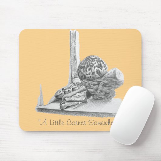 realist nog life art - afbeelding van seizoenshell muismat (Met muis)