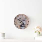 realist schilderij van big cat roaring lion van wi ronde klok (Huis)