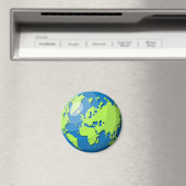 Realistic 3D Globe Design Earth Planet Art Magneet (Insitu (Vaatwasser))