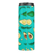 Realistic avocado. Seamless pattern. Summer exotic Thermosbeker (Achterkant)