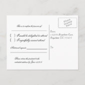 Realistic Beach RSVP: voor en achter Uitnodiging Briefkaart (Achterkant)