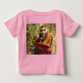 Realistic Calvin and Hobbes Baby Tee (Achterkant)