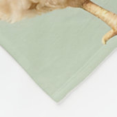 Realistic Chickens Farm Fresh Eggs Pattern Fleece Deken (Hoek)