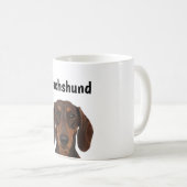 Realistic Dachshund Full Wrap 11oz Mug | Custom Up Koffiemok (Voorkant rechts)