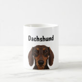 Realistic Dachshund Full Wrap 11oz Mug | Custom Up Koffiemok (Center)