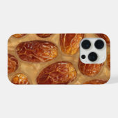 Realistic Date Fruit Membrane Macro Pattern iPhone Hoesje (Achterkant horizontaal)