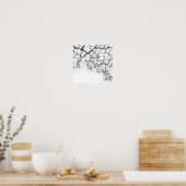 Realistic Dried Grime and Salt Crust Texture Poster (Keuken)