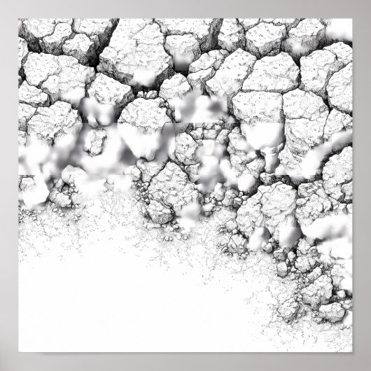 Realistic Dried Grime and Salt Crust Texture Poster (Voorkant)