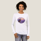 Realistic Eagle on Rock – Majestic Wildlife Scene Tri-Blend Shirt (Voorkant)
