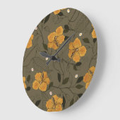 Realistic Flowers:  naadloos Grote Klok (Hoek)