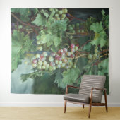 Realistic Grape Vine with Leaves – Fine Art Wandkleed (In Situ (horizontaal))