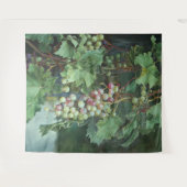 Realistic Grape Vine with Leaves – Fine Art Wandkleed (Voorkant (horizontaal))