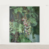 Realistic Grape Vine with Leaves – Fine Art Wandkleed (Voorkant)