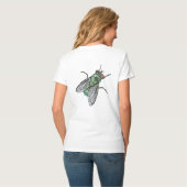Realistic Green Bottle house Fly    T-shirt (Achterkant volledig)