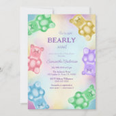 Realistic Gummy Beer Baby shower Party Invitation Feestdagenkaart (Voorkant)